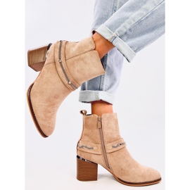 Athing Bottines en daim kaki beige 5