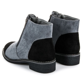 Vices Bottines en daim pour l'automne gris 4