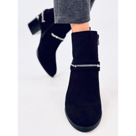 Athing Bottines en daim noir le noir 2