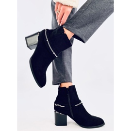 Athing Bottines en daim noir le noir 5
