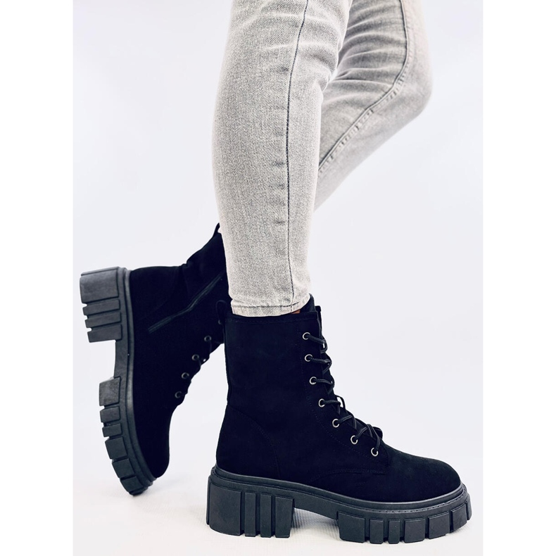 Bottines à lacets Kelis Noir 2