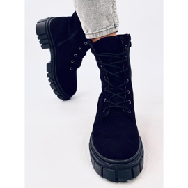 Bottines à lacets Kelis Noir le noir 1