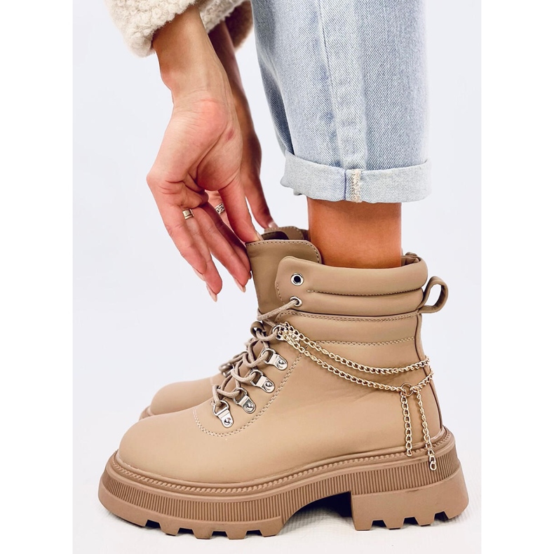 Bottes trappeur abricot Hudson beige 2