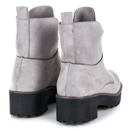 Vices Bottes fermées par une fermeture éclair gris 5