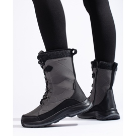 Chaussures de trekking à lacets femme DK imperméables gris 2 Chaussures de trekking à lacets femme DK imperméables gris 2
