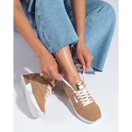 Chaussures de sport femme Shelovet beiges 2