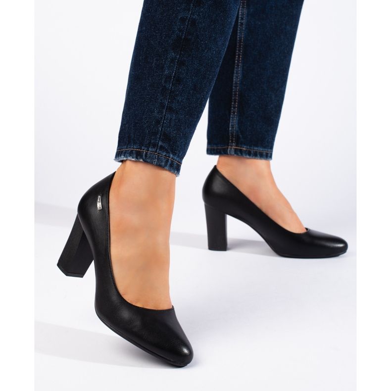 Escarpins à talons hauts noirs pour femmes de Sergio Leone le noir 1 Escarpins à talons hauts noirs pour femmes de Sergio Leone le noir 1