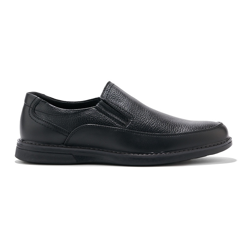 Chaussures à enfiler noires pour hommes le noir 1 Chaussures à enfiler noires pour hommes le noir 1