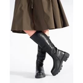 Bottes noires pour femmes de Sergio Leone le noir 2