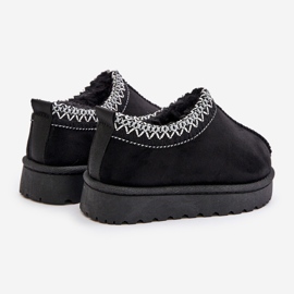 Bottes de neige pour enfants sur plateforme, chaudes avec fourrure, noir Vilabria le noir 2
