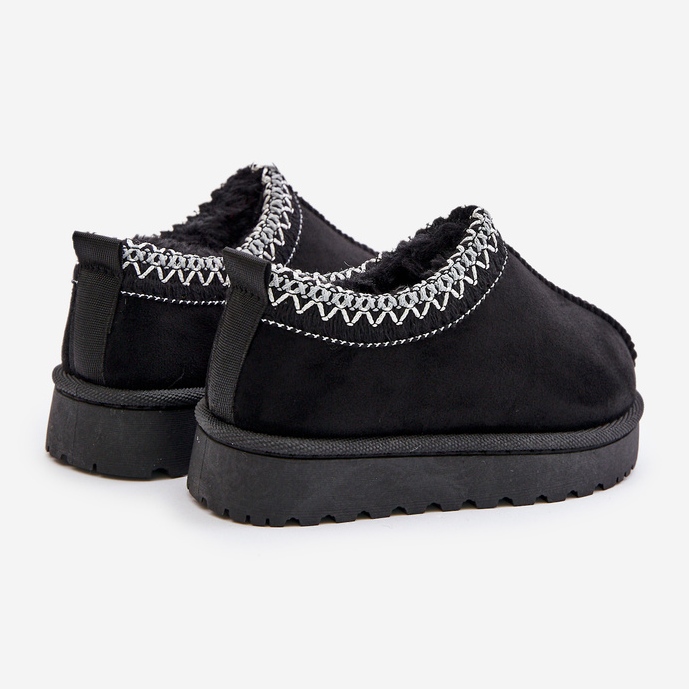 Bottes de neige pour enfants sur plateforme, chaudes avec fourrure, noir Vilabria 2