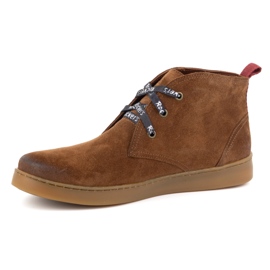 Chaussures Chukka en cuir pour hommes KAMPOL 110/804 marron brun 1 Chaussures Chukka en cuir pour hommes KAMPOL 110/804 marron brun 1