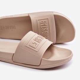 Tongs légères pour femmes Big Star OO274035 Beige 2