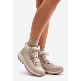 Bottes légères zippées pour femmes Lee Cooper LCJ-24-03-3071 Beige clair 1