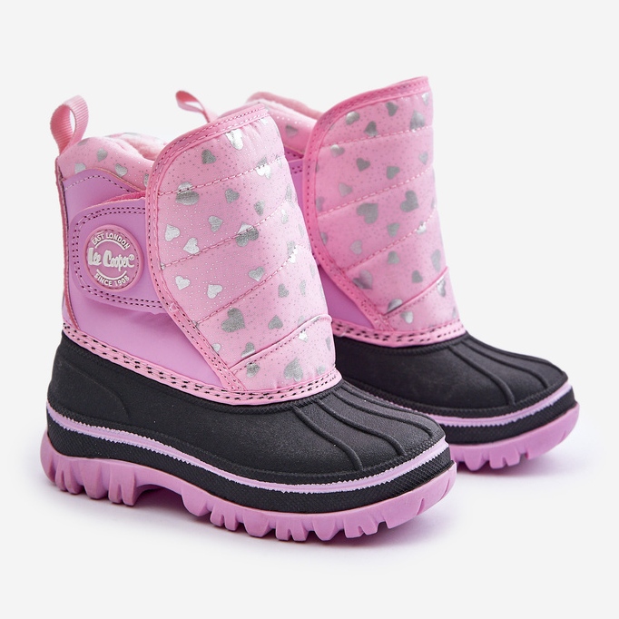 Bottes de neige Velcro Enfant Lee Cooper LCJ-24-44-2863K Rose 1