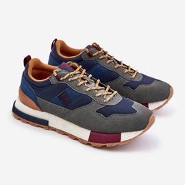 Baskets isolées pour hommes Lee Cooper LCJ-24-03-3006 Gris 1