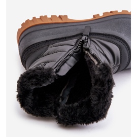 Bottes de neige pour femmes isolées avec fourrure, fermeture éclair Lee Cooper LCJ-24-44-2866 noir le noir 2