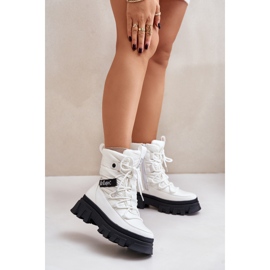 Bottes de neige zippées pour femmes Lee Cooper LCJ-24-47-3142 Blanc 2