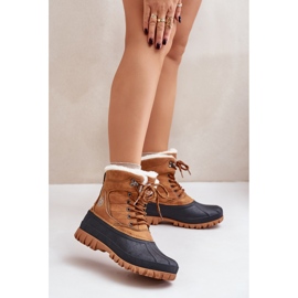 Bottes de neige à lacets pour femmes avec fourrure Lee Cooper LCJ-24-44-2869 Camel brun 2 Bottes de neige à lacets pour femmes avec fourrure Lee Cooper LCJ-24-44-2869 Camel brun 2