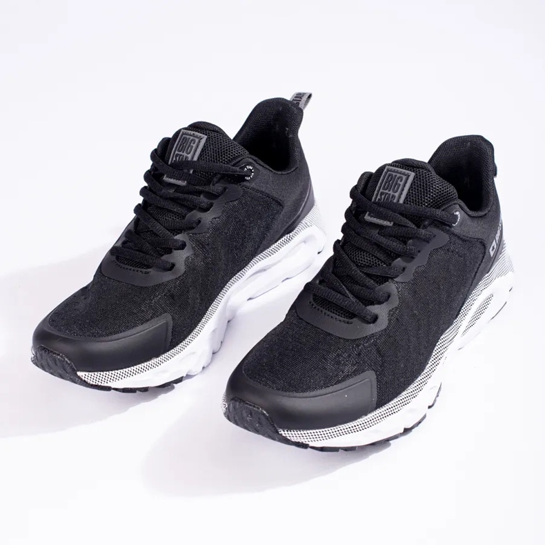 Chaussures de sport noires pour hommes Big Star LL174096 Memory Foam le noir 1