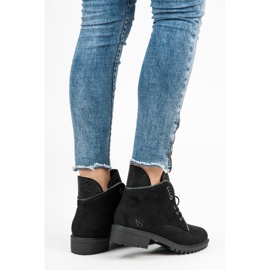 Vices Bottines à lacets stylées le noir 2