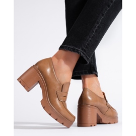 W. Potocki Chaussures marron à talons bas par Potocki brun 2
