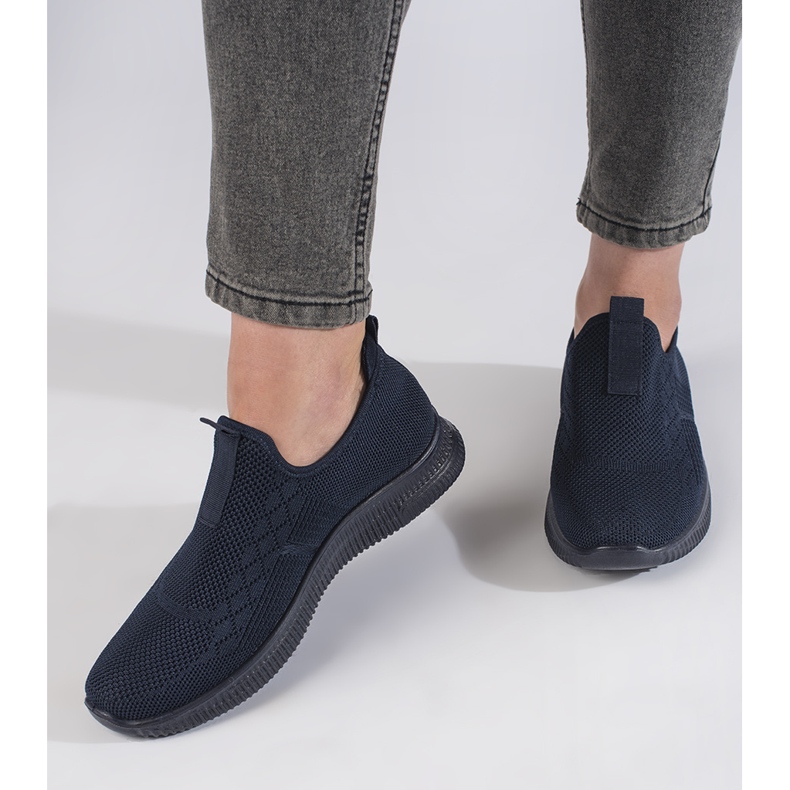 Chaussures de sport slip-on femme bleu marine 2