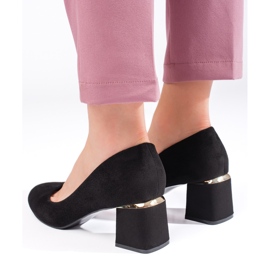 Talons hauts en daim noir le noir 4