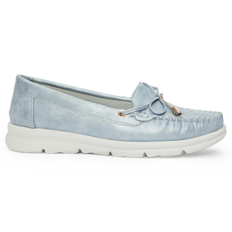 Seastar Mocassins confortables bleus en cuir écologique 2