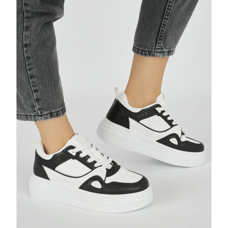 Chaussures de sport à plateforme noires pour femmes 2