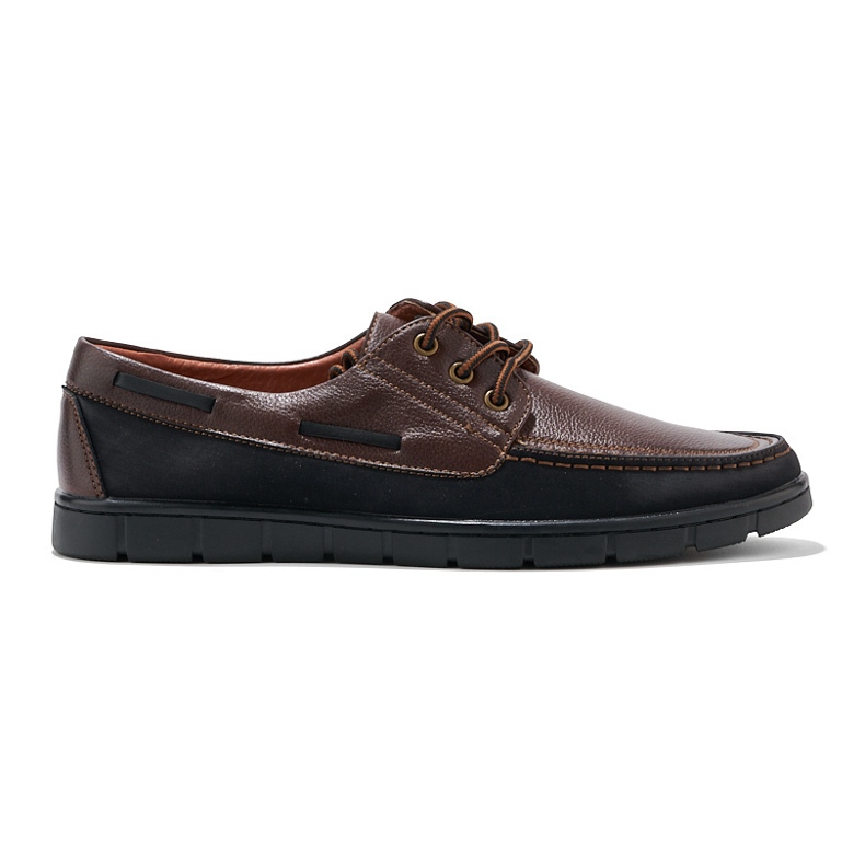 Chaussures à lacets homme marron brun 1
