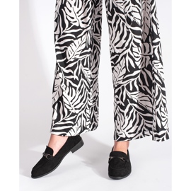 Goodin Mocassins classiques en daim noir le noir 1