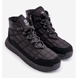 Bottes d'hiver isolées à lacets pour hommes Progress PROGJ-24-153 Noir le noir 3