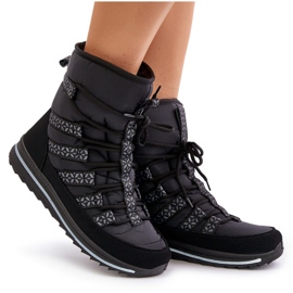 Bottes de neige Progress PROGJ-20-02 pour femmes, noir le noir 9