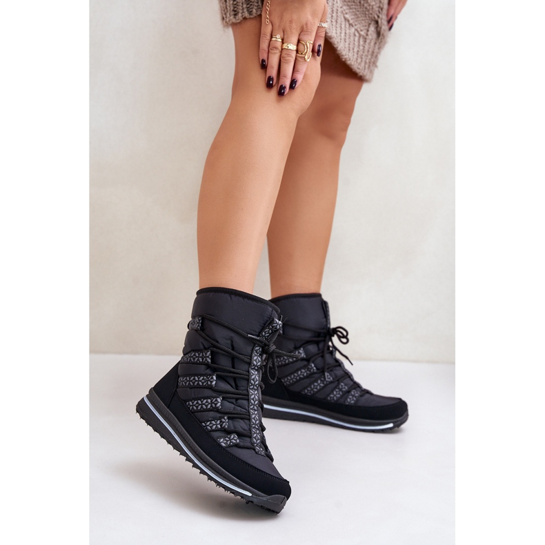 Bottes de neige Progress PROGJ-20-02 pour femmes, noir 2