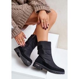 Bottes de neige à glissière Progress pour femmes PROGJ-21-16 Noir le noir 6