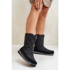 Bottes de neige avec fermeture éclair pour femmes Progress PROGJ-22-130 Noir le noir 2