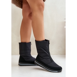 Bottes de neige avec fermeture éclair pour femmes Progress PROGJ-22-130 Noir le noir 3