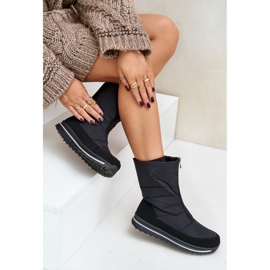 Bottes de neige avec fermeture éclair pour femmes Progress PROGJ-22-130 Noir le noir 6