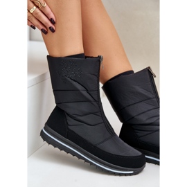 Bottes de neige avec fermeture éclair pour femmes Progress PROGJ-22-130 Noir le noir 7