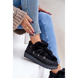 Bottes de neige à plateforme basse avec fourrure D.Franklin DFSH370011 Noir le noir 6
