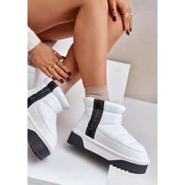 Bottes de neige basses à semelle épaisse D.Franklin DFSH371011 Blanc blanche 7