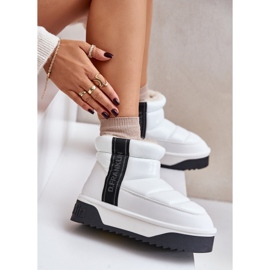 Bottes de neige basses à semelle épaisse D.Franklin DFSH371011 Blanc blanche 8