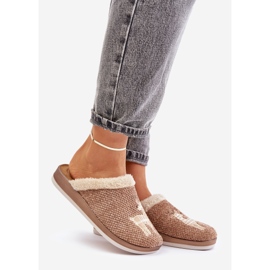 Chaussons Femme Avec Renne et Fourrure Inblu CT000034 Beige 1