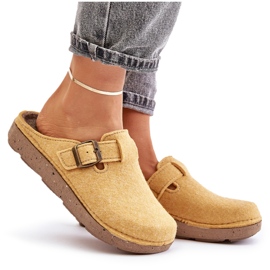 Chaussons Confortables Pour Femmes Avec Boucle Inblu ED000019 Jaune 7