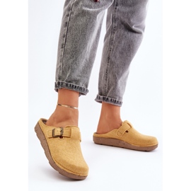 Chaussons Confortables Pour Femmes Avec Boucle Inblu ED000019 Jaune 3