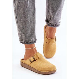 Chaussons Confortables Pour Femmes Avec Boucle Inblu ED000019 Jaune 4