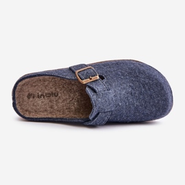 Chaussons Confortables Pour Femmes Avec Boucle Inblu ED000019 Bleu Marine 2