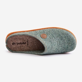 Chaussures maison femme Inblu Chaussons CS000039 Vert 2