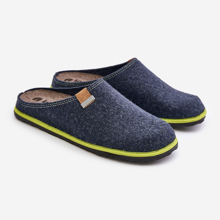 Chaussons Homme, Inblu Home Shoes SI000023 Bleu Marine 1
